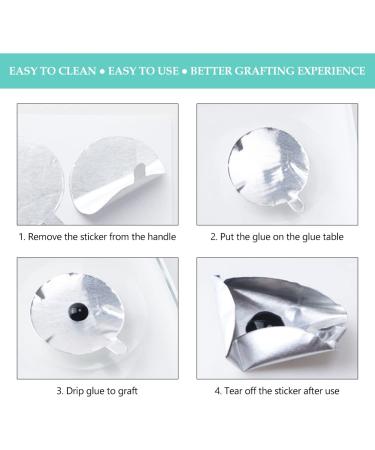 300 Pieces Disposable Eyelash Extension Glue Sticker Pads | Holder Pallet for Easy Application - Buy Online on GoSupps.com