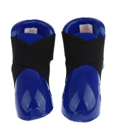 LEIPUPA Kids Taekwondo Foot Guard Karate Sparring Foot Gear Sparring Shoes Blue M