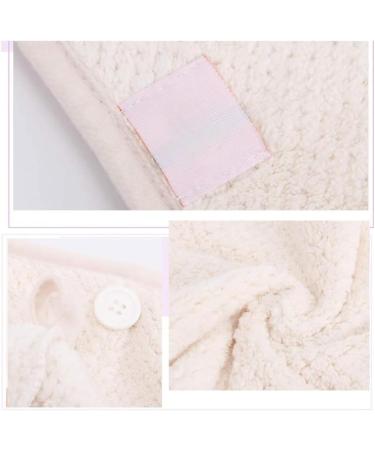 Buy 2-Pack Microfiber Hair Towel Wraps - Quick Drying Pink & Beige Bath Hair Towels for Effortless Hair Care - Buy Online on GoSupps.com