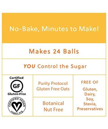 Gluten-Free No-Bake Energy Bites Mix â€“ Oat Chocolate Chip | Vegan & Easy | Makes 24 Balls & Cookies (10.5 oz) - Buy Online on GoSupps.com