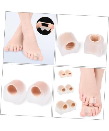 Silicone Gel Foot Protector Set - 6pcs Nail Separator & Bunion Straightener Cushion Tube - Foot Care Tools for Nursing Cover & Thumb Relief - Reusable and Comfortable - Buy Online on GoSupps.com