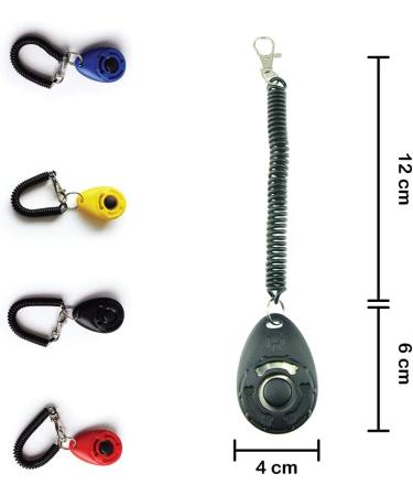 ZAS Dog Clicker Training Set - Lightweight and Durable with Wrist Strap Pack of 4 for Clicker Dog Training Cat and Bird Training - Buy Online on GoSupps.com