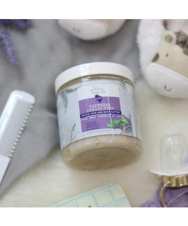 Alikay Naturals Baby Sapphire P.U.R.E. Hair and Body Butter 8oz - Nourishing & Moisturizing for All Skin Types | International Shipping Available - Buy Online on GoSupps.com
