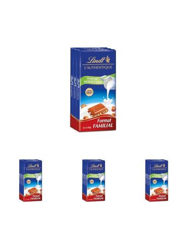 L'AUTHENTIQUE LAIT NOISETTES Tablette 3x100 g (Lot de 4)