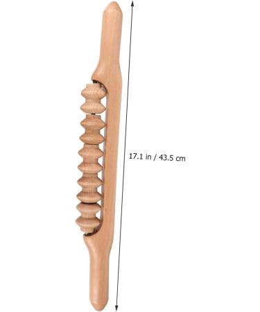 Gleavi Scratch Massagestab - Deep Tissue Massage Roller Stick for Abdominal Relief | Manual Wood Body Roller & Foot Massage Device - Buy Online on GoSupps.com