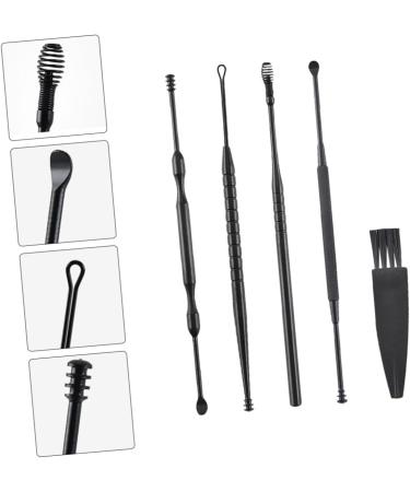 Stainless Steel Earwax Removal Kit - Ear Cleaning Tools Set with Spiral Ear Pick and Ear Curette - Buy Online on GoSupps.com
