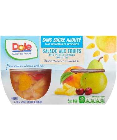 Dole Fruit Bowls Fruit Salad with Extra Cherries in Water No Sugar Added Healthy School Snacks 107ml 24 Cups Packaging May Vary Fruit Salad with Extra Cherries 107mL (24 Total Cups) - Buy Online on GoSupps.com