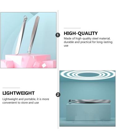 Beaupretty Brow Silver Noses Tweezers Steel Clippers Safe Precision Small Clamp Sideburns Removal Tool Stainless Trimmer Portable Tipped Creative Eyebrow and Simple Women Multi- - Buy Online on GoSupps.com