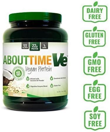 Buy About Time Natural Vegan Protein Chocolate 2lb - 24g Plant-Based Protein Non-GMO Gluten-Free Dairy-Free 32 Servings - International Shipping Available - Buy Online on GoSupps.com
