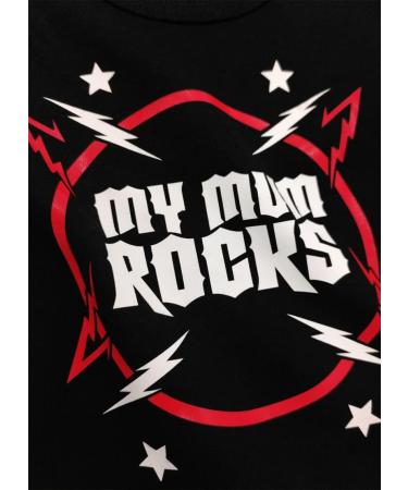 Baby Moo's My Mum Rocks Baby Grow | Unisex Music Bodysuit Vest - Alternative Rock n Roll | New Baby & Parent Gift UK 0-3 Months - Buy Online on GoSupps.com
