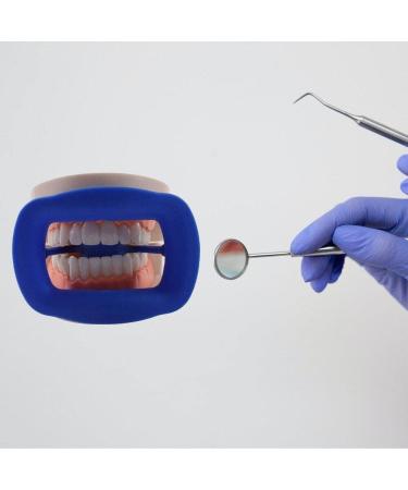 Dental Mouth Bite Internal Mouth Opener Silicone Cheek Retractor Reusable Dental Mouth Opener for Oral Inspection Blue - Buy Online on GoSupps.com