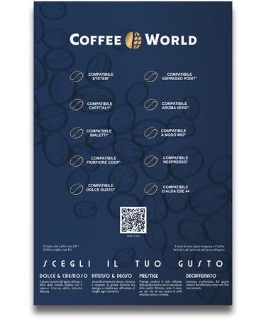  Coffee World COFFEE WORLD 75 coffee capsules compatible with NESPRESSO * coffee machines intense and decisive (1 pack of 75 capsules 5.5 g) - Buy Online on GoSupps.com