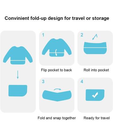 Vicloon Waterproof Baby Bibs with Long Sleeves | 5PC Animal Style Set for 6-24 Months - Perfect for Food Art and Crafts - Buy Online on GoSupps.com