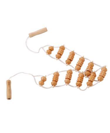Massage roller back massager back massage roller back massage device with wooden handle roll wooden massage tools body shape tools for neck legs backs