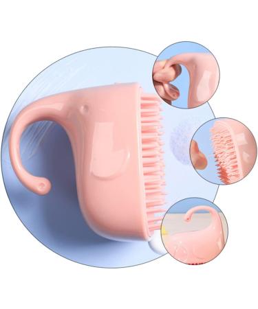 Toyvian Silicone Shampoo Brush - Infant Scalp Massager & Hair Cleaner - ABS Pink Baby Hairbrush - Buy Online on GoSupps.com