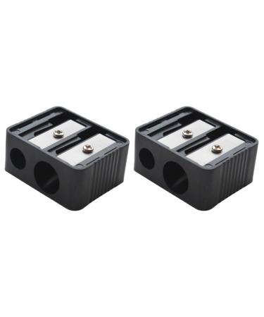Premium Double Hole Cosmetic Pencil Sharpener - Ideal for Eyeliner Eyebrow and Lip Liner Pencils | Perfect for Home School & Office - Buy Online on GoSupps.com