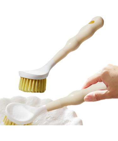 Long Handle Dish Brush - Long Handle Pan Brush Long Handle Pan Sisal Brush Design Strong Decontamination Wear-Resistant for Barbecue Tool Khaki - Buy Online on GoSupps.com