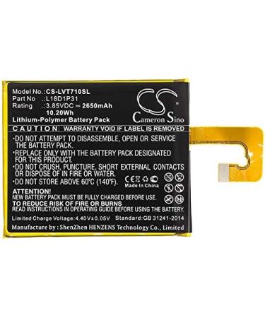 Replacement Battery for LE TAB E7 TB-7104F L18D1P31 | 2650mAh Li-Polymer | International Shipping Available - Buy Online on GoSupps.com