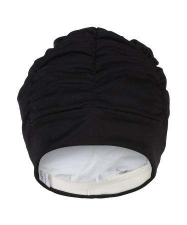 Fashion fabric bath hood black