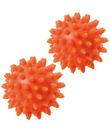 TOGU knobbly massage ball hedgehog ball set of 2 6 cm orange