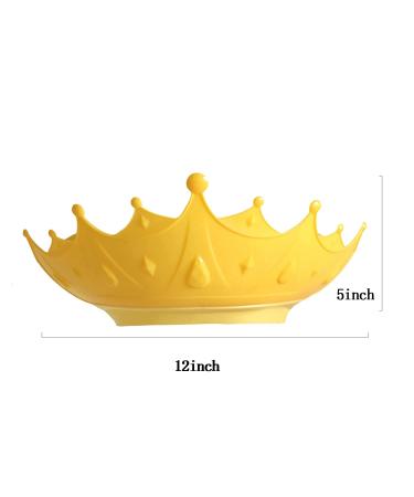 Adjustable Silicone Baby Shower Cap - Waterproof Shampoo Hat for Kids (Yellow) - Buy Online on GoSupps.com