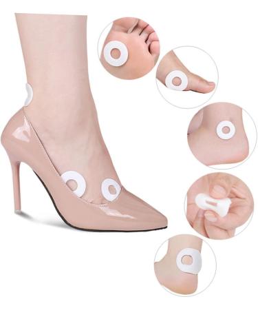 Healeved 4 Sheets Corn Stickers Anti Wear Heel Pads Pads Feet Fabric Padding Heel Pad Pain Corn Pads for High Heel Protectors Foot Corn Protector White Toes Liner Felt - Buy Online on GoSupps.com
