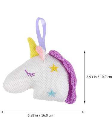 FRCOLOR 2pcs Unicorn Bath Body Sponges - Exfoliating Shower Poufs & Loofahs for Kids - Fun Flower Bath Toys - Perfect for Girls - Buy Online on GoSupps.com