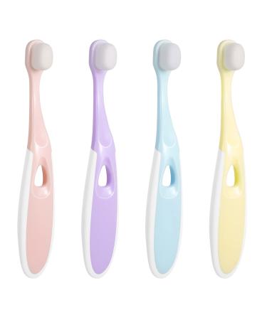 Laokai 4 pieces baby toothbrush extra soft toothbrush with 10 000 extra soft bristles nano toothbrush toothbrush children for 1-6 years - Buy Online on GoSupps.com