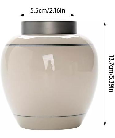 ISolay Tea Set Ceramic Tea Caddy Tea Cans Sealed Cans Tea Storage Cans Household Retro Tea Cans Handmade Ceramic Cans - Buy Online on GoSupps.com