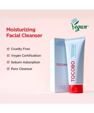 Coconut Clay Cleansing Foam - Gentle Exfoliating Face Wash | 150ml - Moisturizing & Ideal for All Skin Types - International Shipping Available - Buy Online on GoSupps.com