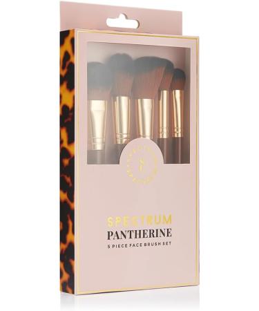 Spectrum Collections Pantherine Face Make Up Brushes Spectrum Makeup Brushes Set Including Foundation Contour and Blusher Brushes Soft Synthetic Bristles Brown 5 Piece Makeup Brush Set - Buy Online on GoSupps.com
