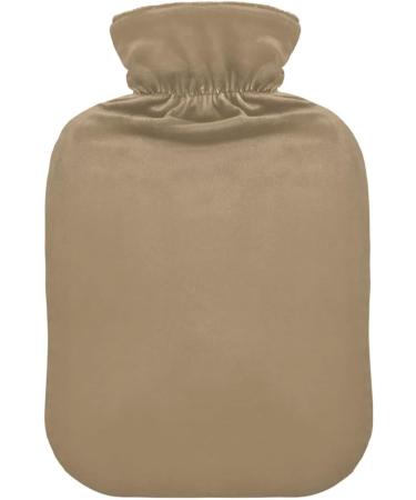 Khaki Hot Water Bottle with Cover - Pain Relief Heating Pad for Arthritis - 1L Water Bottle - Buy Online on GoSupps.com