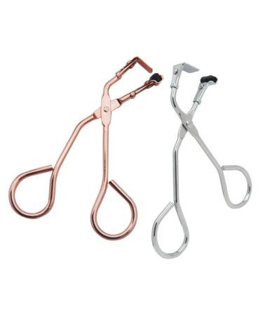 Ipetboom 2pcs Curling Eyelash Curler Eyelash Lifter Mascara Curler Eye Lash Curler Eyelash Curling Tool Eyelashes Applicator Tool Eyelash Clamps Eye Curler Miss Chrome Shield