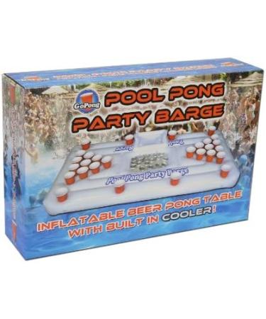 GoPong Pool Party Barge - Floating Beer Pong Table with Cooler & Cup Holders - Buy Online on GoSupps.com