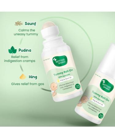 Nutranix Tna Tummy Roll On For Baby Colic Relief Constipation and Indigestion With Hing & Saunf | 100% Ayurvedic - 40ml - Buy Online on GoSupps.com