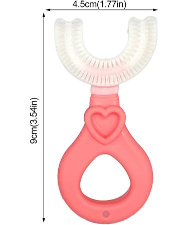 Tinade 4-Piece U-Shaped Silicone Toothbrush Set for Kids - Portable 360 Baby Toothbrushes - Safe Food-Grade Silicone - Ideal for Young Girls - Buy Online on GoSupps.com