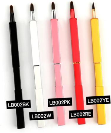 Travel Lip Brush makeup tool kit Makeup Brush Tool lipstick applicator Lip Gloss Makeup Lip Brush Lipstick Brush travel makeup brush handy lip brush make up blush 9.3*1cm Red - Buy Online on GoSupps.com