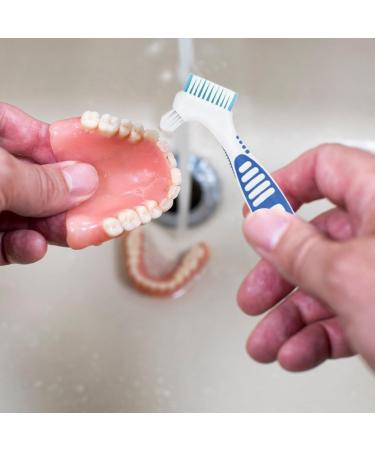 4-Piece Portable Prosthesis Toothbrush Set - Multi-Layered Cleaning Brushes for False Teeth (4 Colors) - Buy Online on GoSupps.com