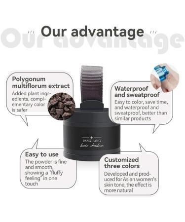 Hairline Volume Powder Hairline Contour Shadow Powder Waterproof Hair Powder Thinning Hair Coverage (2) - Buy Online on GoSupps.com