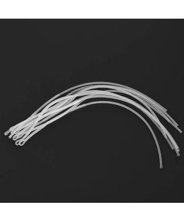 Keenso Fly Cord Loop Connector - 10 Pieces 30lb/50lb Nylon Fishing Loop Durable White Connector for Fly Fishing - Buy Online on GoSupps.com