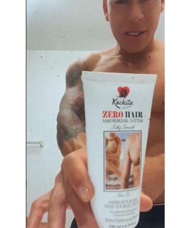 ZeroHair Painless Depilatory Cream for Men & Women | Fast-Acting Hair Removal for Body & Private Parts | 200ml Kachita Spell - Buy Online on GoSupps.com