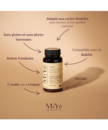 MiY | Serenity supplements Raspberry taste | Anti-stress fatigue & cravings | Saffron griffonia rhodiola magnesium vitamins B & D | 1 month - Buy Online on GoSupps.com