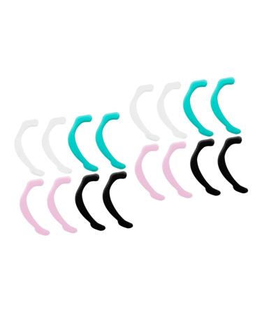 Healeeved 8 pair of silicone glasses ear handles glasses ear handles glasses ear handle falle Ohr straps adjustable buckle hook hook hooked ear and rear mask hook mask ear hooks (1 Pack) Different colors x 2 pieces