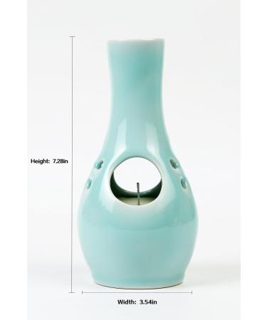 Bluebell Candle-Vase 2-in-1 | Aromatherapy Candles & Home Decor | Ideal Gifts for Women Birthdays Christmas & New Homes | 45h Soy Wax Burning Time - Buy Online on GoSupps.com
