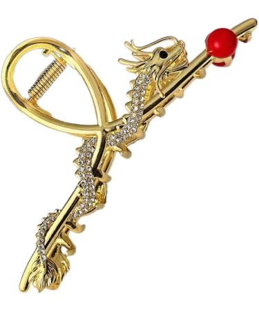 Limtula Cool Girls Hair Claw Festive Hairpin New Year Ornaments Headdress Accessories 2024 Dragon Studded Diamante Headdress Entangling Dragon - Buy Online on GoSupps.com