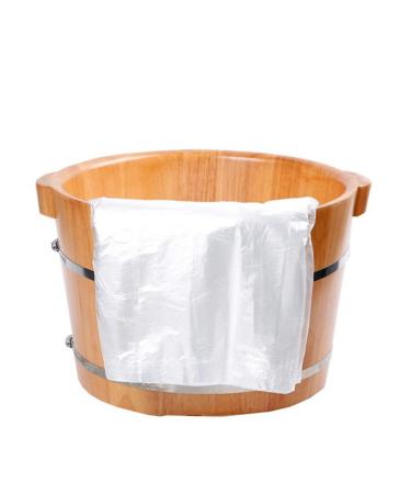 HOMSFOU Disposable Foot Tub Liners Thick Foot Soaking Bags for Spa Pedicure 80pcs (65x55cm) White - Buy Online on GoSupps.com