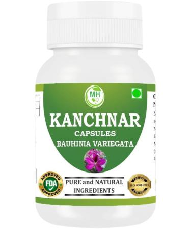 Morsan Healthcare Kanchanar Capsules 500 mg (9:1 Extract) 60 Veg Capsules | Bauhinia Variegata for Men & Women | Plant-Based Herbal Supplement | Vegan & Gluten-Free | Pack of 4 - Buy Online on GoSupps.com