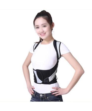 DFHBFG Protect Waist Hunchback Correct Sitting Posture Men and Women Correct Spinal Correction Device Hunchback Artifact(Size:X-Small) X-Small D