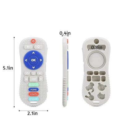 PandaEar Silicone Baby Teething Toys - Remote Control Teether for Babies 6-18 Months | BPA Free Sensory Chew Toys | Natural & Freezer Safe for Infants & Toddlers - Buy Online on GoSupps.com