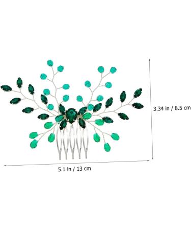 Beaupretty Hair Style Tools Water headpiece for bride wedding headpiece bride headpieces for wedding green rhinestones bridal headpiece rhinestone headpieces for women drill bit Miss Drill - Buy Online on GoSupps.com